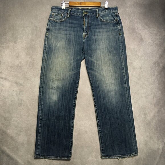 Lucky‎ Brand Mens Vintage Straight Blue Jeans size 36x32 Stretch Denim Pants - Picture 3 of 16